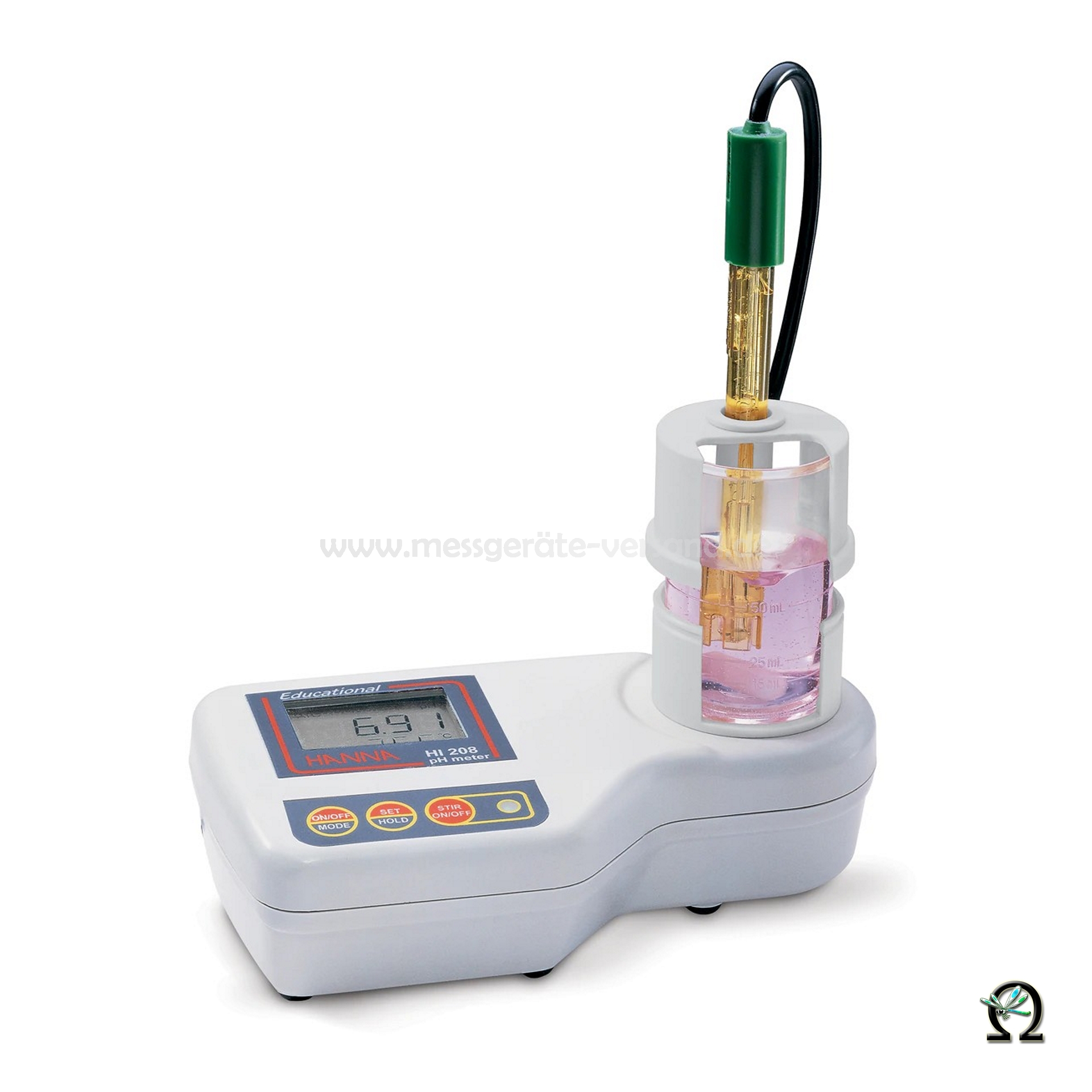 Hanna HI208 Mini "all in one" pH / °C Meter mit Rührer