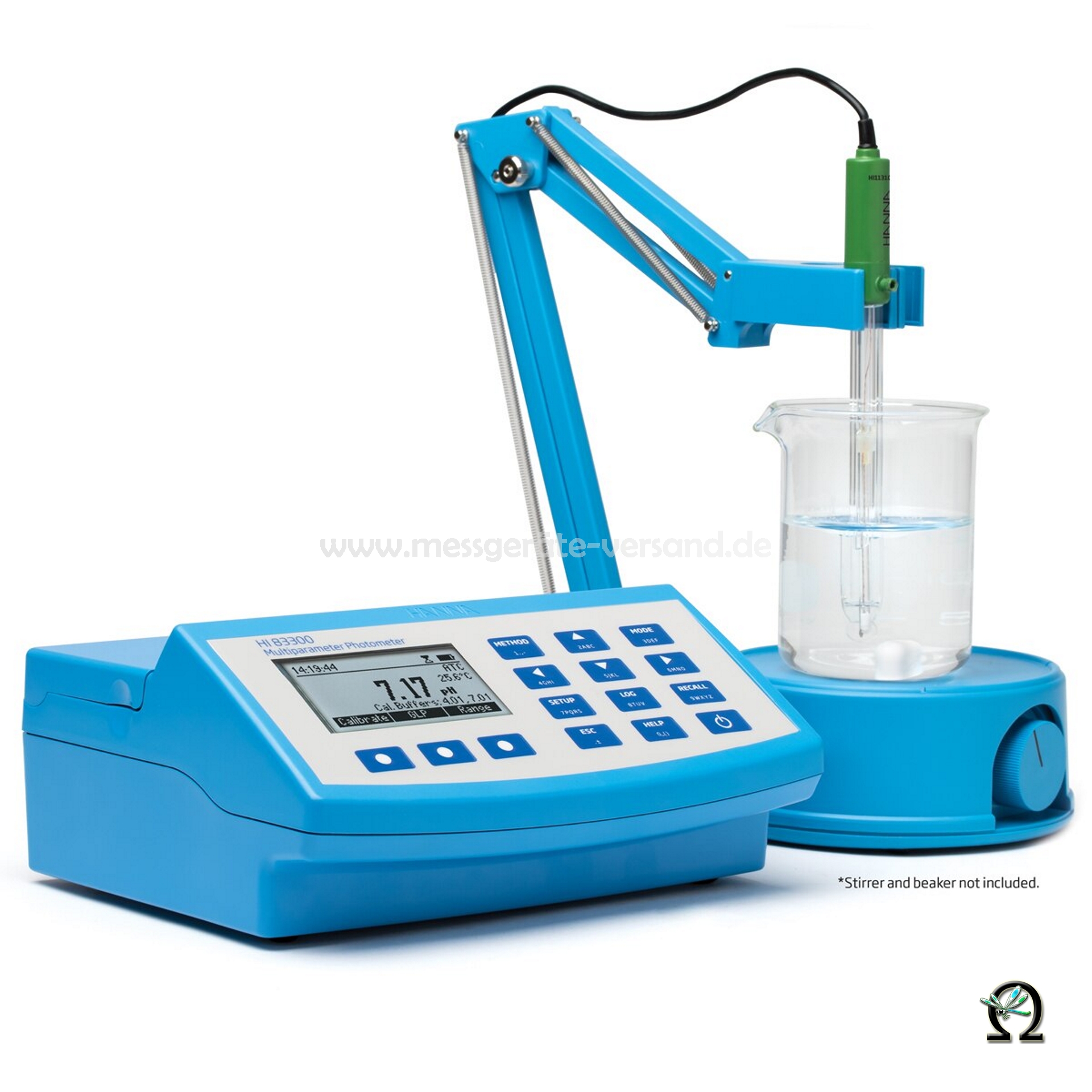 Hanna Multiparameter-Photometer HI83300 mit pH-Analyse (Zubehör nicht im Lieferumfang enthalten)