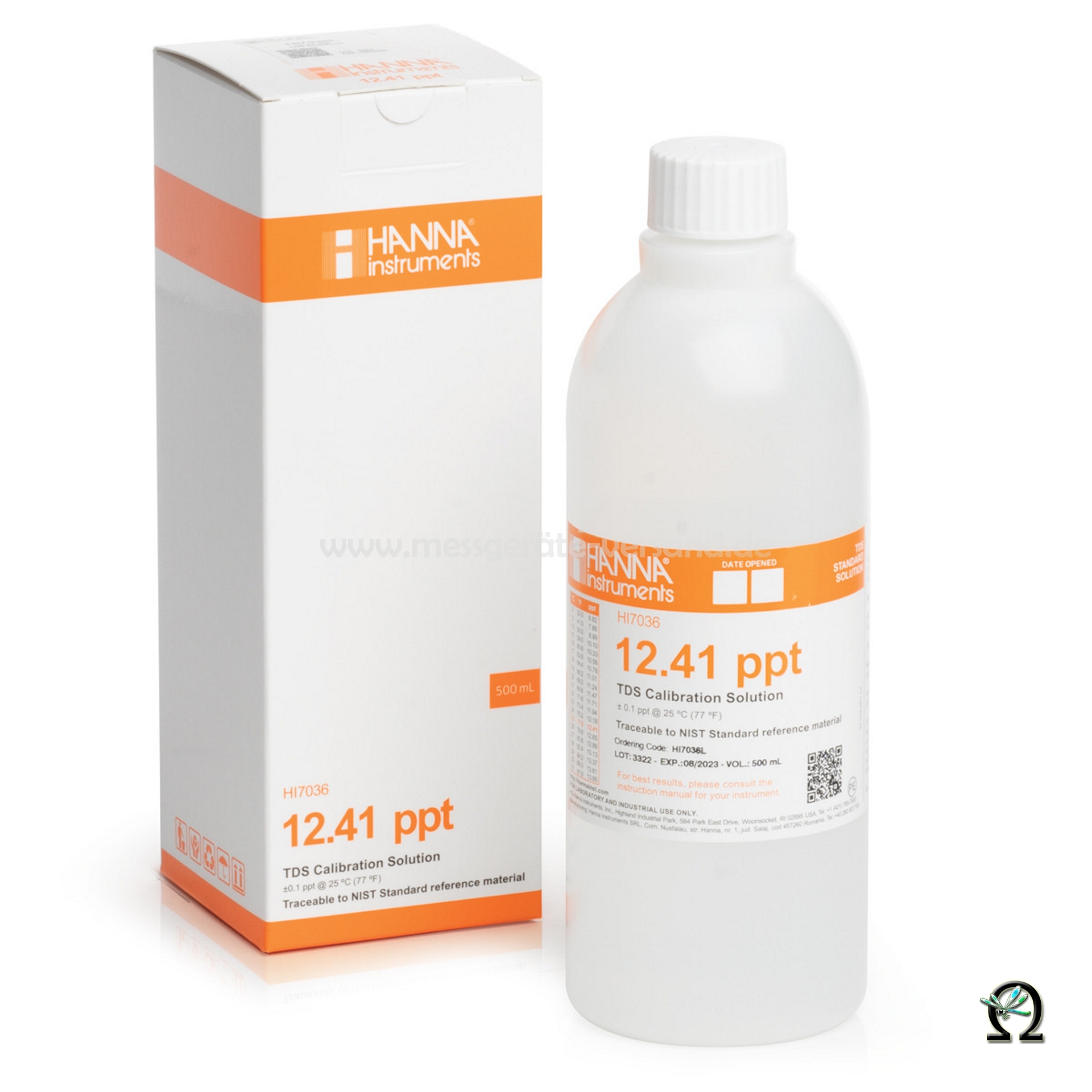 TDS-Kalibrierlösung 12,41 g/L (ppt) 500 mL