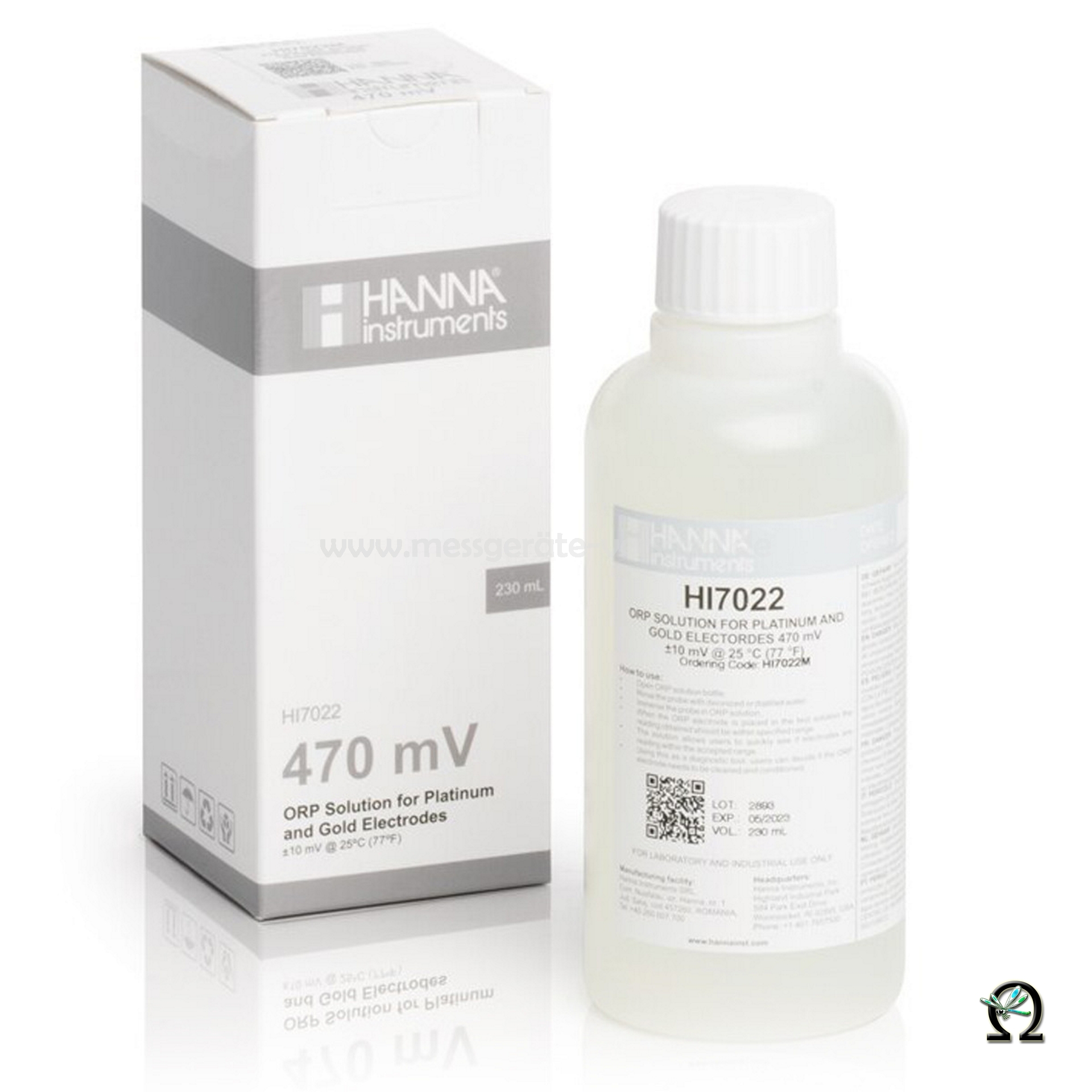 Hanna HI7022 Redox-Lösung 470 mV 230ml