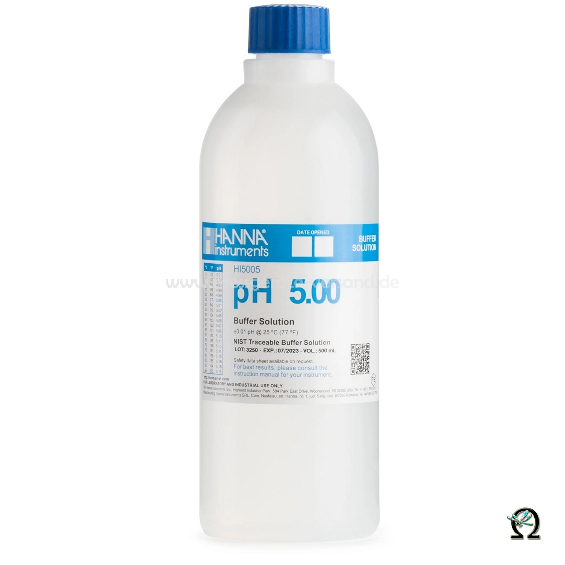 Hanna Pufferlösung HI5005 pH 5,00 1 Liter