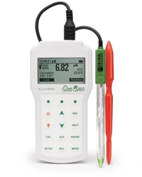 Zubehör und Pufferlösungen für das Hanna HI98168 GroLine Hand-pH-Meter