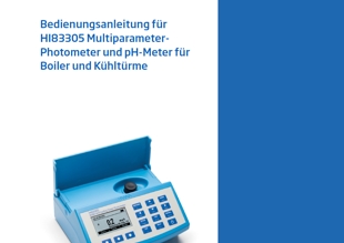 Die Bedienungsanleitung für das Hanna Photometer HI83325 für NPK- und pH-Analyse als PDF zum herunterladen und ausdrucken