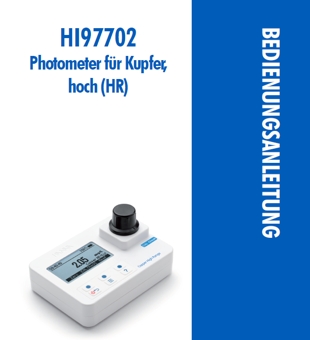 Die Bedienungsanleitung für das Hanna Kompakt-Photometer HI97702 für Kupfer Hoch als PDF zum herunterladen und ausdrucken